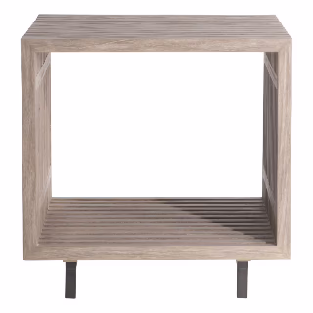 Bernhardt Exteriors Kingston 24" Teak Square Side Table