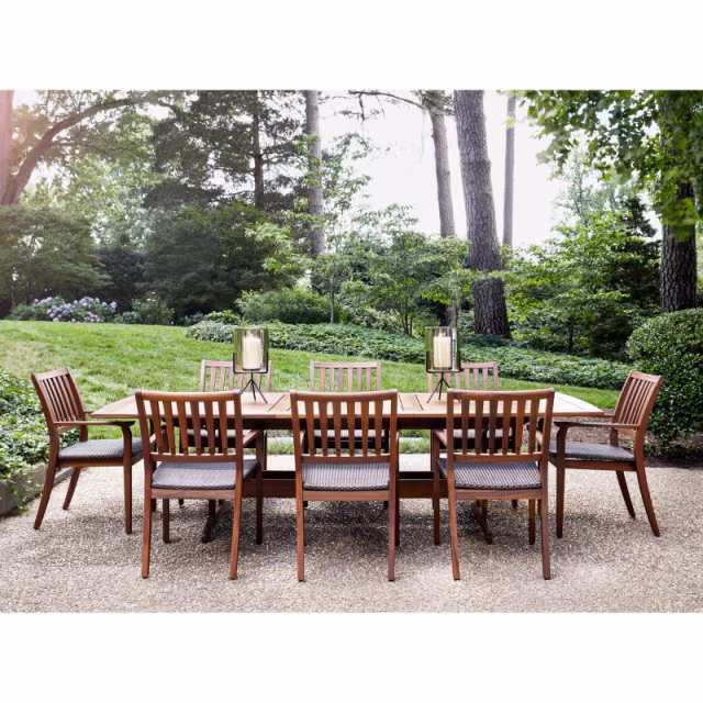 Jensen Outdoor Unicon Ipe Wood Dining Armchair