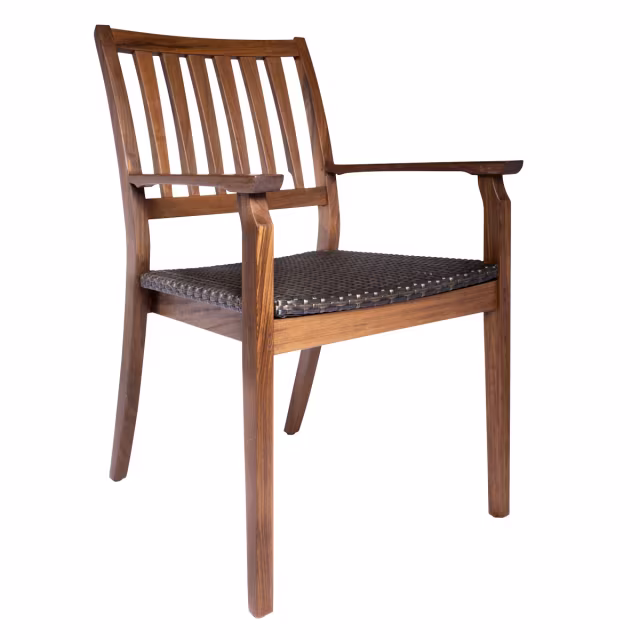 Jensen Outdoor Unicon Ipe Wood Dining Armchair