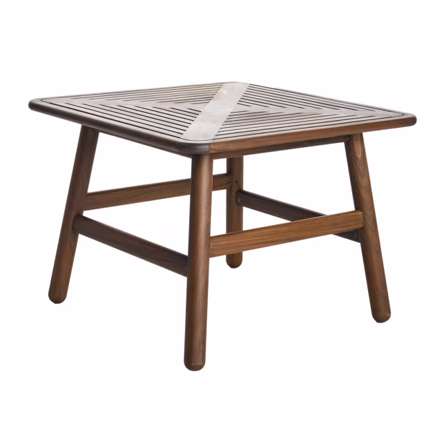 Jensen Outdoor Nest 24" Ipe Wood Square Side Table