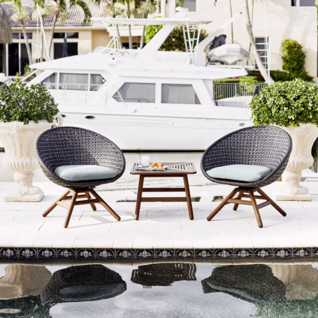 Jensen Outdoor Nest 24" Ipe Wood Square Side Table