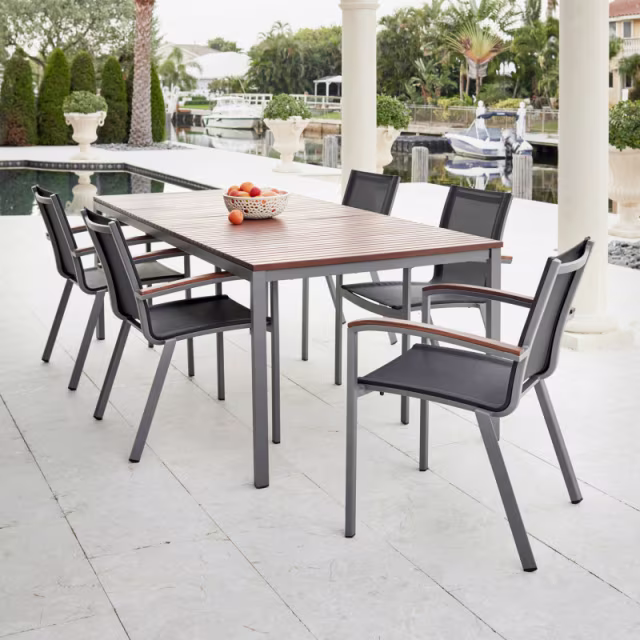 Jensen Outdoor Harmony 86" Ipe Wood Rectangular Dining Table