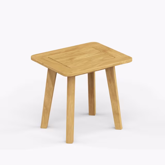 Jensen Outdoor Foundations 20" Teak Rectangular Side Table