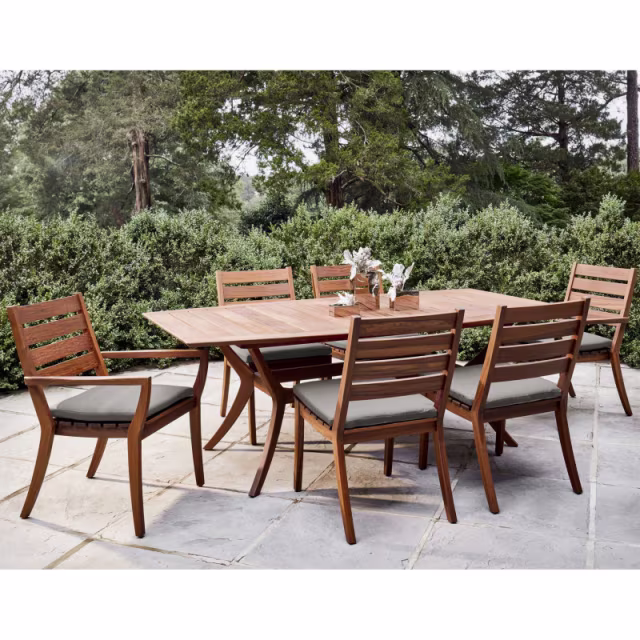 Jensen Outdoor Laguna 84" Ipe Wood Rectangular Dining Table