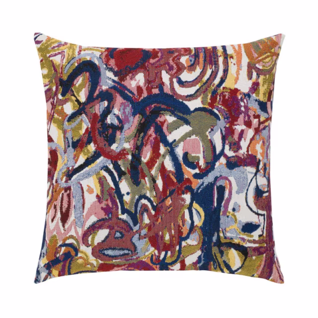 Elaine Smith 22" x 22" Graffiti Double Sided Sunbrella Outdoor Pillow