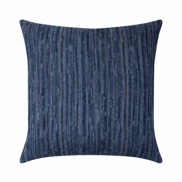 Elaine Smith 22" x 22" Luxe Stripe Indigo Sunbrella Outdoor Pillow