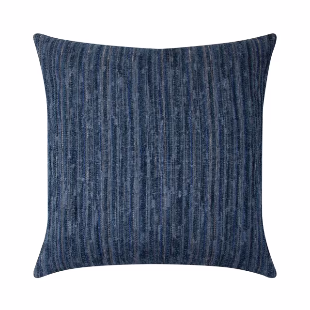 Elaine Smith 22" x 22" Luxe Stripe Indigo Sunbrella Outdoor Pillow