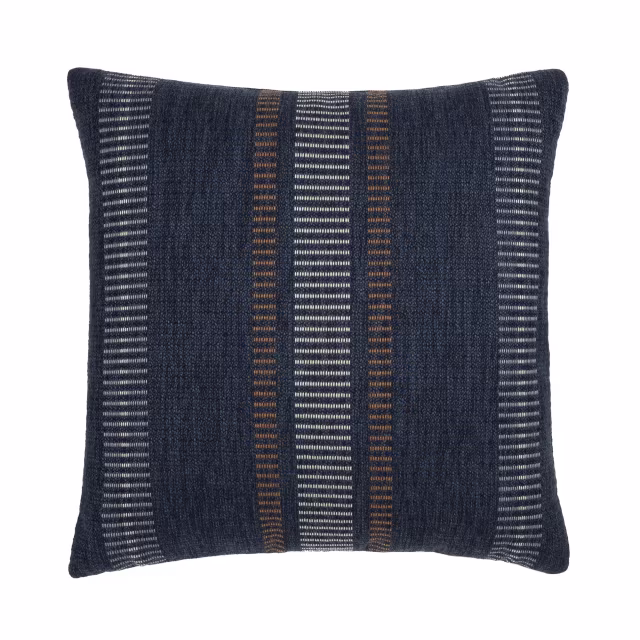 Elaine Smith 22" x 22" Journey Indigo Sunbrella Outdoor Pillow