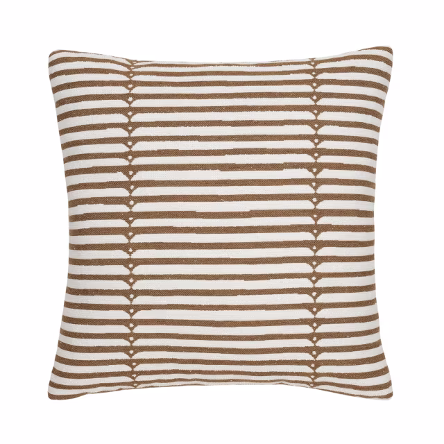 Elaine Smith 22" x 22" Sincerity Caramel Sunbrella Outdoor Pillow