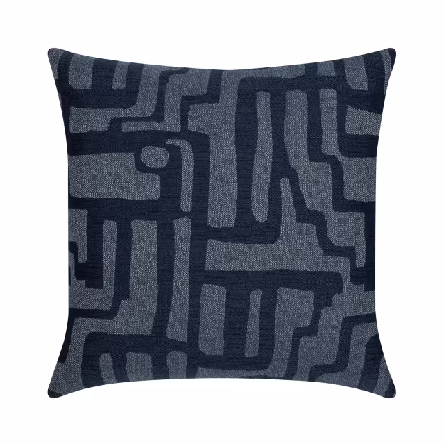 Elaine Smith 22" x 22" Noble Indigo Sunbrella Outdoor Pillow