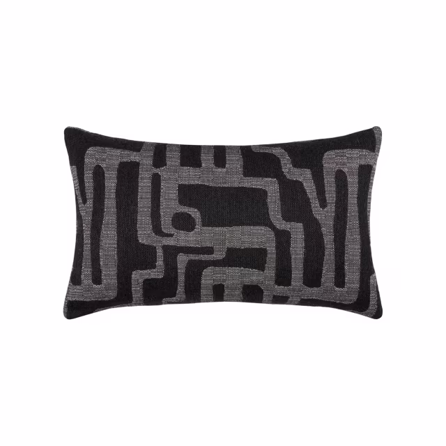Elaine Smith 20" x 12" Noble Charcoal Sunbrella Outdoor Pillow