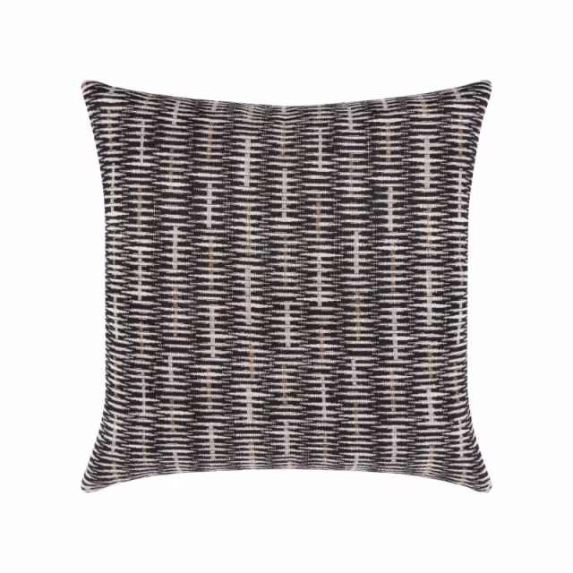 Elaine Smith 22" x 22" Intertwine Ebony Sunbrella Outdoor Pillow
