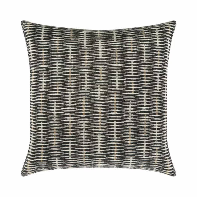 Elaine Smith 22" x 22" Intertwine Ebony Sunbrella Outdoor Pillow