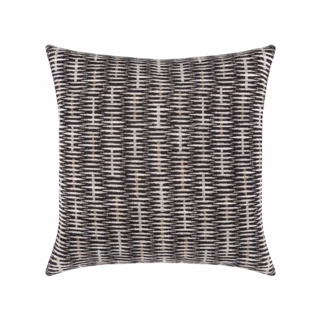 Elaine Smith 20" x 20" Intertwine Ebony Sunbrella Outdoor Pillow