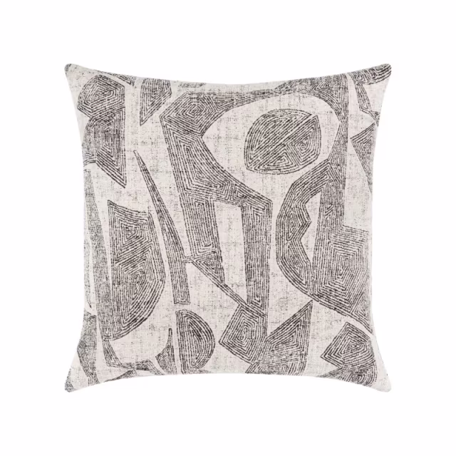 Elaine Smith 20" x 20" Influence Ebony Sunbrella Outdoor Pillow