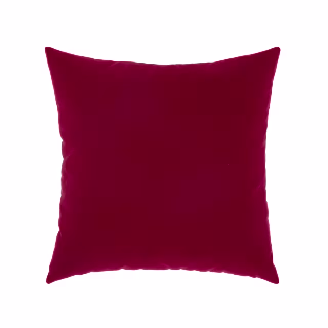 Elaine Smith 20" x 20" Lush Velvet Lipstick Sunbrella Outdoor Pillow