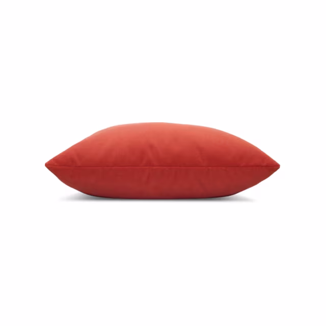 Elaine Smith 20" x 20" Lush Velvet Papaya Sunbrella Outdoor Pillow