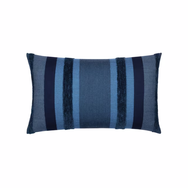 Elaine Smith 20" x 12" Intermix Indigo Sunbrella Outdoor Pillow