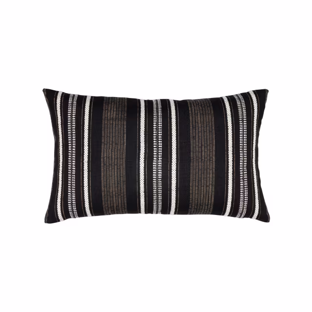 Elaine Smith 20" x 12" Pathway Ebony Sunbrella Outdoor Pillow
