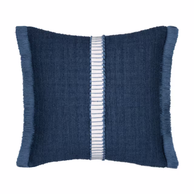 Elaine Smith 20" x 20" Deluxe Indigo Sunbrella Outdoor Pillow