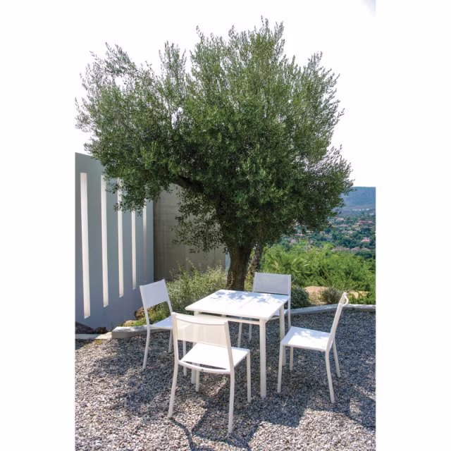 Maiori Impression Stacking Sling Dining Side Chair - Set of 4