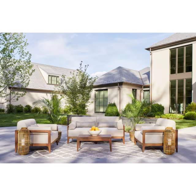 Jensen Outdoor Mix Ipe Wood Lounge Chair