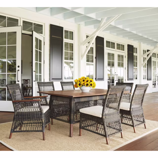 Jensen Outdoor Vintage Woven Dining Armchair