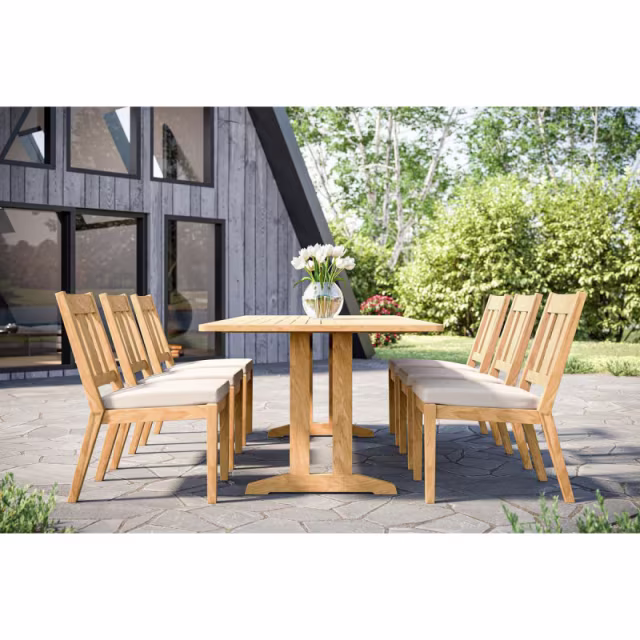 Jensen Outdoor Savannah Teak Dining Side Chair