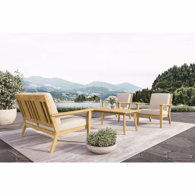 Jensen Outdoor Savannah Teak Loveseat