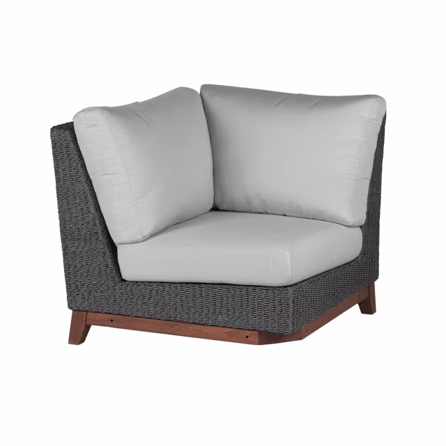 Jensen Outdoor Coral Woven Corner Outdoor Sectional Unit - Gray