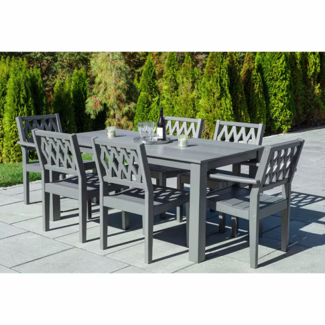 Seaside Casual Greenwich Diamond Recycled Polymer Dining Side Chair - Set of 2