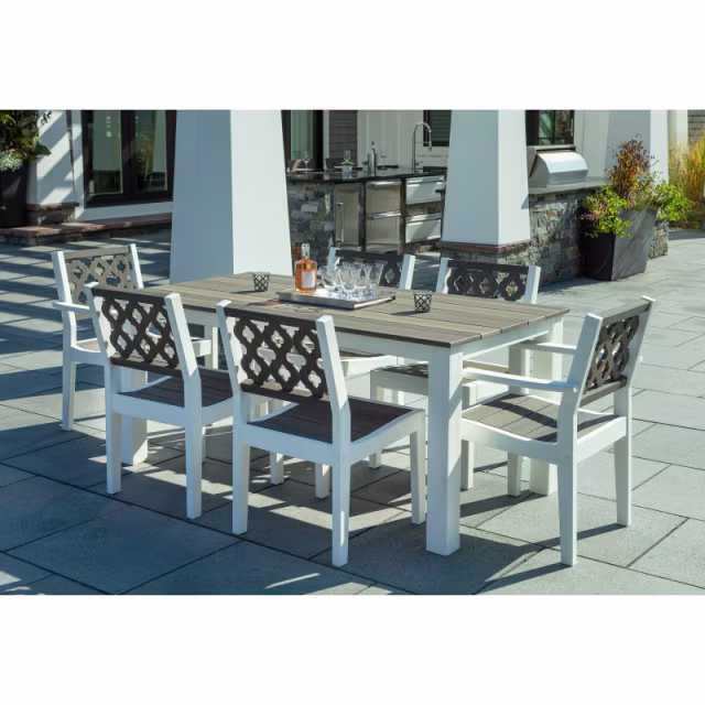 Seaside Casual Greenwich Provencal Recycled Polymer Dining Side Chair - Set of 2