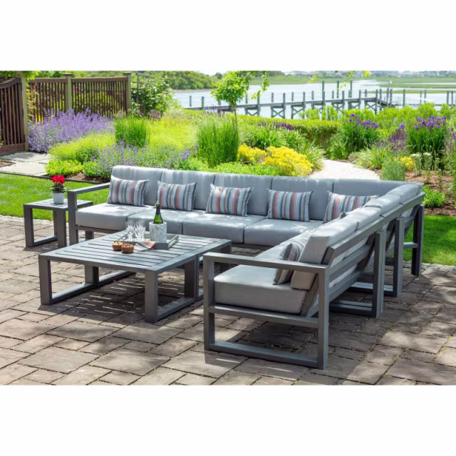 Seaside Casual MIA 42" Recycled Polymer Rectangular Coffee Table