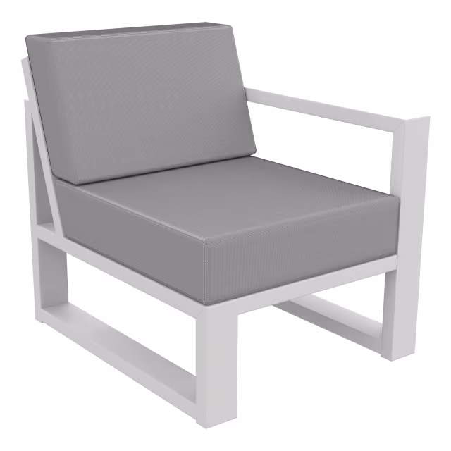 Seaside Casual MIA Recycled Polymer Right Arm Outdoor Sectional Unit