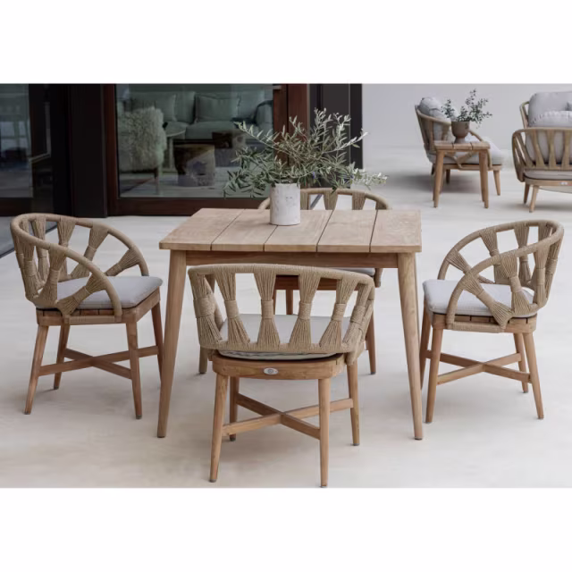 Skyline Design Calixto/Krabi 39" Teak Square Dining Table
