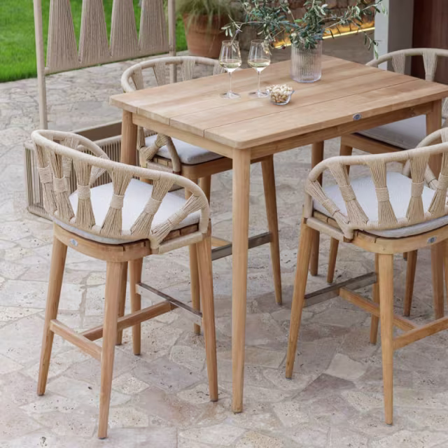 Skyline Design Krabi Teak Bar Armchair