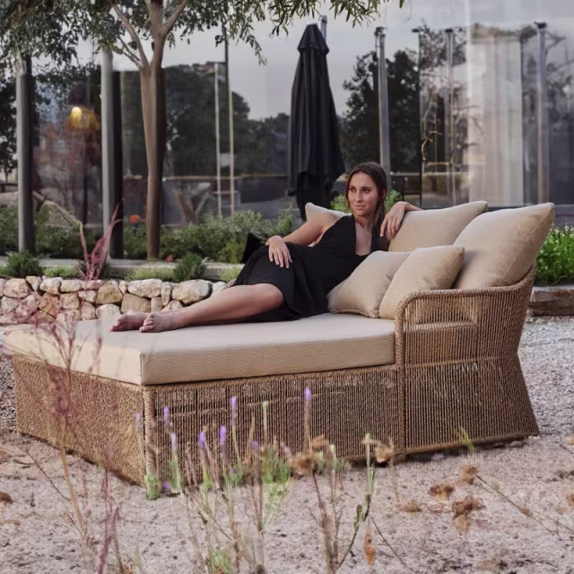 Skyline Design Calixto Woven Outdoor Daybed