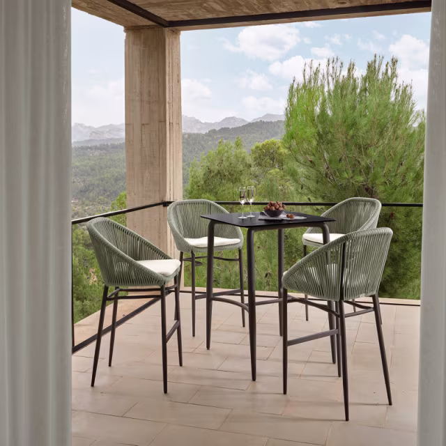 Skyline Design Rodona Stacking Woven Bar Armchair