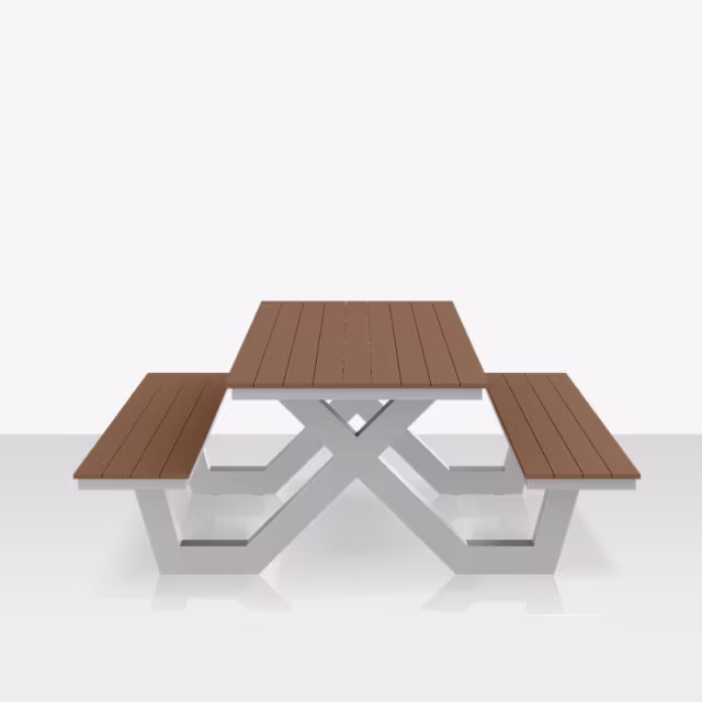 DecoScape Vienna 96" ADA Rectangular Picnic Table