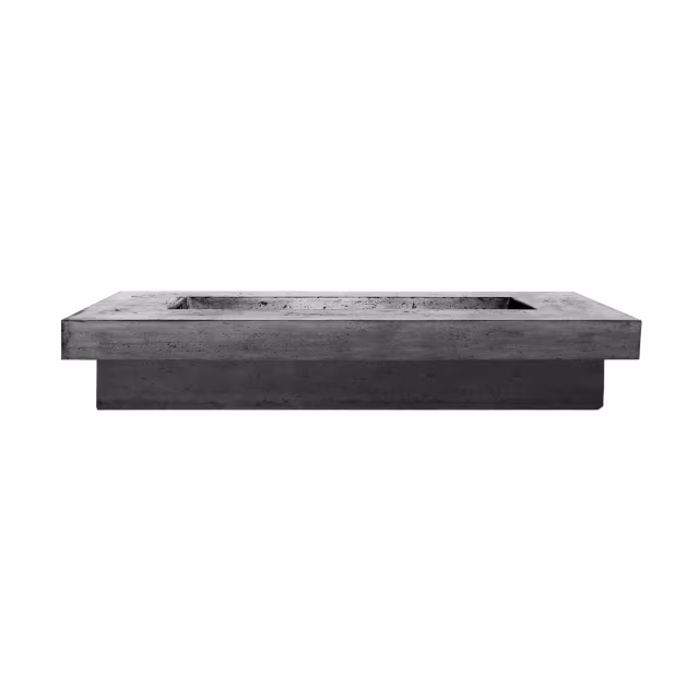 Prism Hardscapes Elevate 80" Rectangular Concrete Gas Fire Table