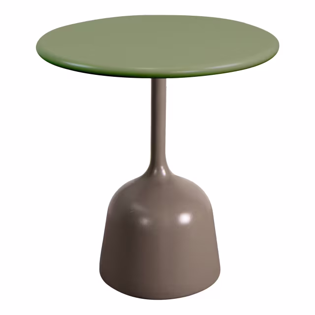 Cane-line Glaze 18" Round Coffee Table - Aluminum Top