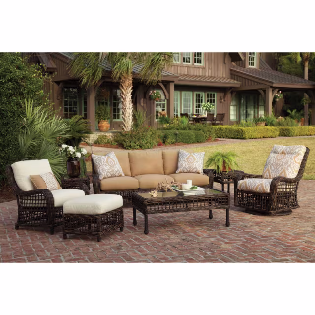 Lane Venture Moraya Bay 48" Woven Rectangular Cocktail Table