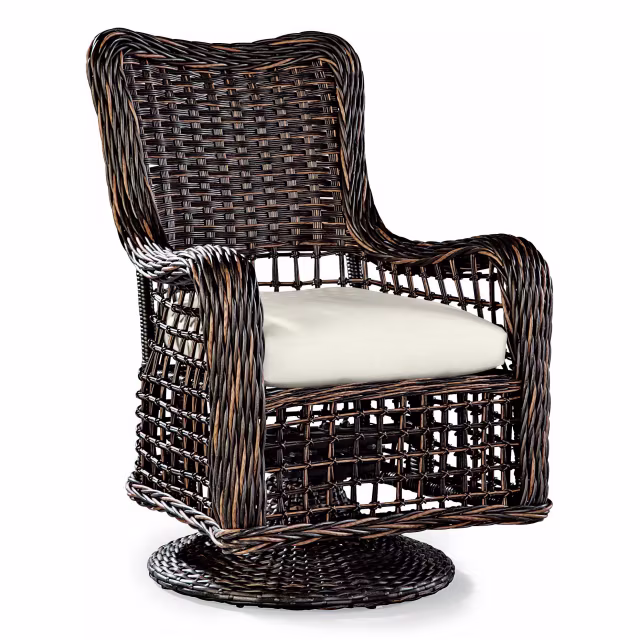Lane Venture Moraya Bay Woven Swivel Dining Armchair