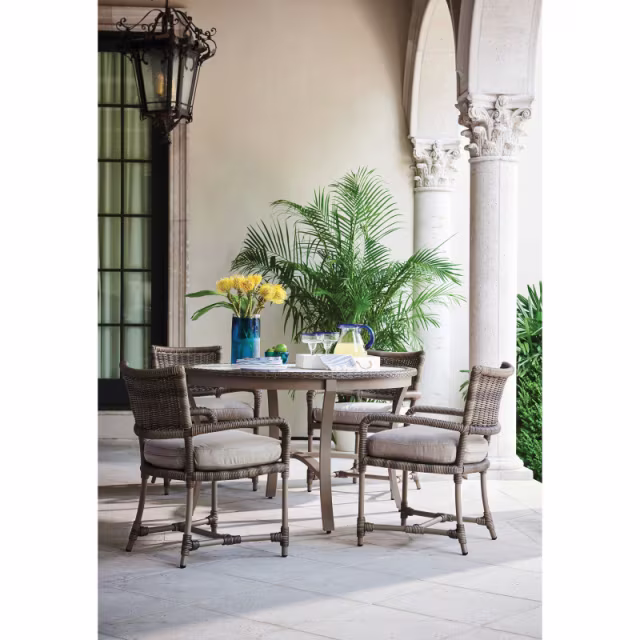Lane Venture Oasis 48" Aluminum Round Dining Table