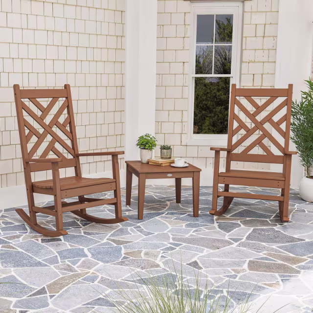 Polywood Chippendale 3-Piece Rocking Chair Set