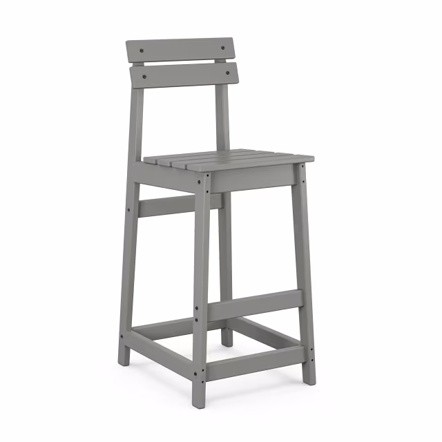 Polywood Modern Studio Plaza Bar Side Chair