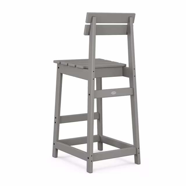 Polywood Modern Studio Plaza Bar Side Chair