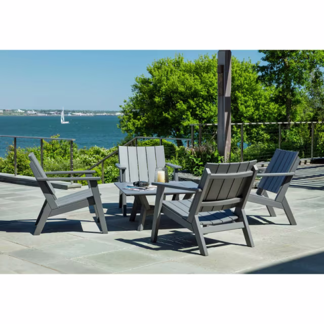Seaside Casual DEX 36" Recycled Polymer Square Chat Table