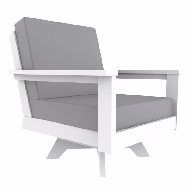 Seaside Casual DEX Recycled Polymer Swivel Lounge Chair