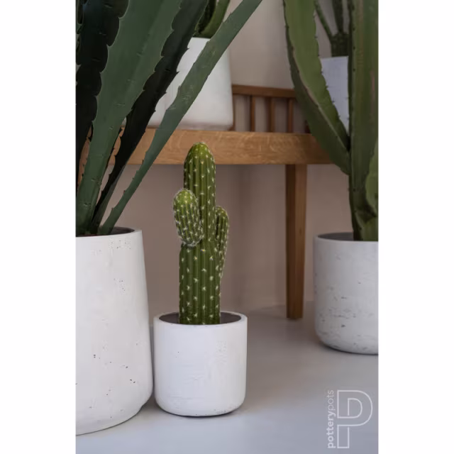 Pottery Pots 16" Faux Cactus Saguaro Plant - Set of 6